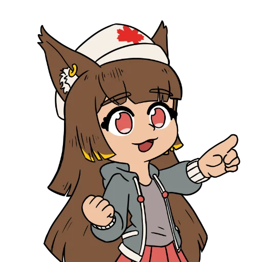 Anubis mascot, happy
